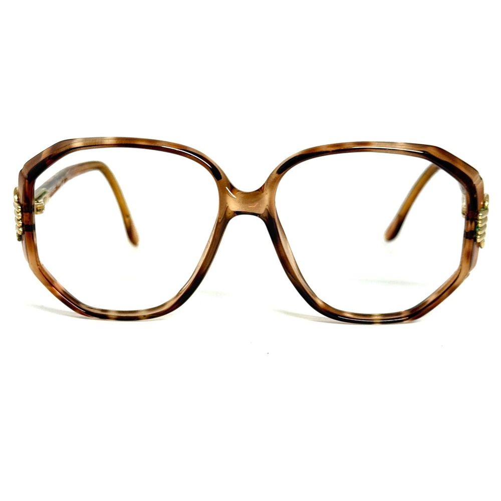 Luxottica Jasmine Vintage Eyeglass Frames‎ Amber Tortoise Italy 140 H5774 56015